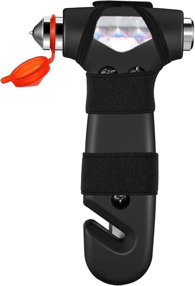 veiligheidshamer, raambreker, 3-in-1 noodgevallingsontsnappingsgereedschap met veiligheidsgordelsnijder voor vrouwen, protector veiligheidshamer, gordelsnijder, noodhamer, auto uit