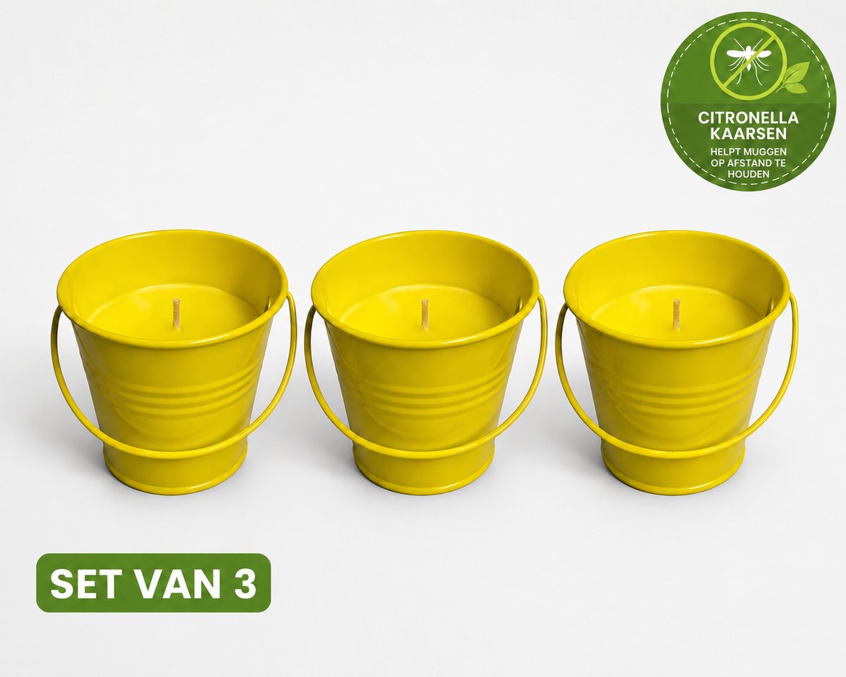 Citronella kaarsen set van 3