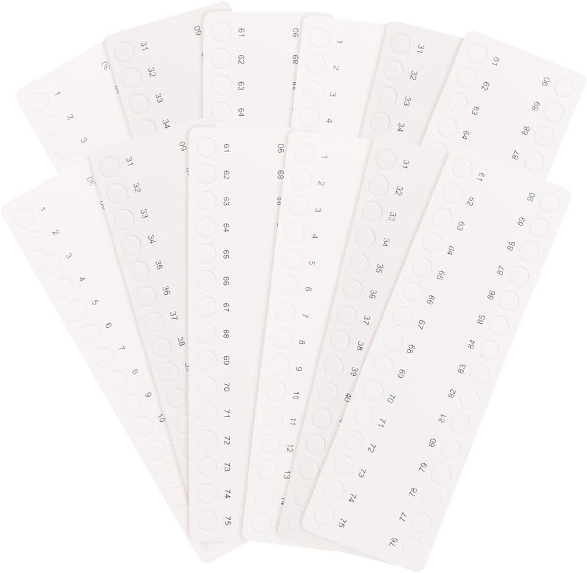 30Pcs 30 Posities Borduurgaren Papier Organizer Kruissteek Draad Houder Opslag Tool Draad Organizer Kaarten