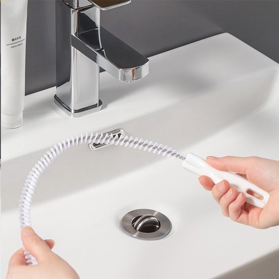 5 stuks rioolafvoerreinigingsborstel, met 2 afvoerontstopper van 45 cm en 3 buisborstels voor het verwijderen van leidingen en slangen, afvoergereedschap voor badkamer, keuken — afbeelding 4
