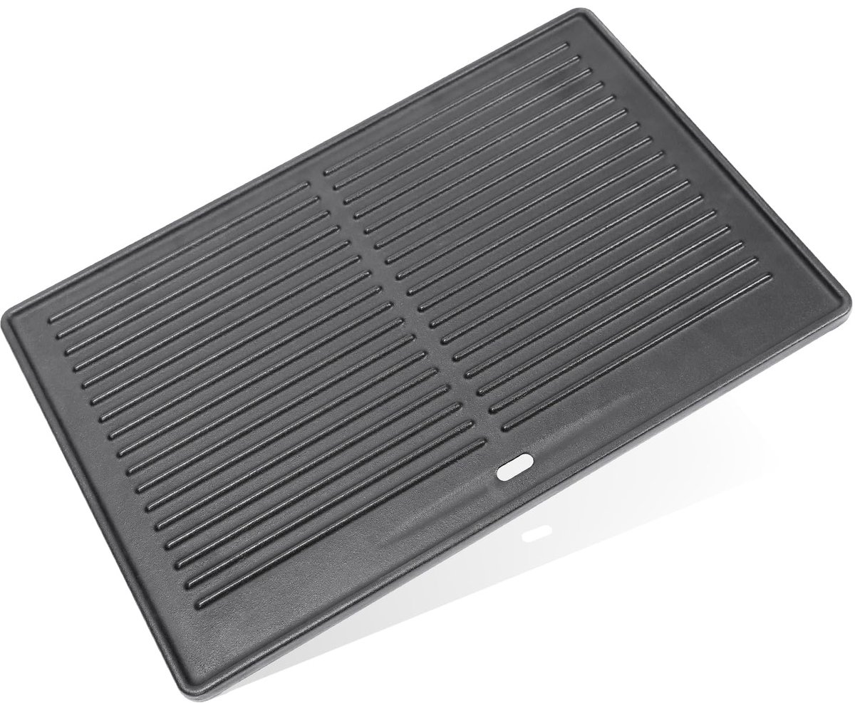 Grillplaat gietijzer 41,5 x 27,5 cm voor Tepro Toronto, TAINO Hero XL houtskoolgrill, Activa Angular