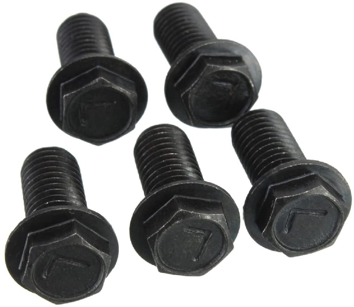 3/5 Stks Zaagblad Bout M6 X 16mm / M7 X 17mm / M8 X 18mm Linkse Draad Zwart Metalen Zeskant Flens (3,M8 X 18mm)