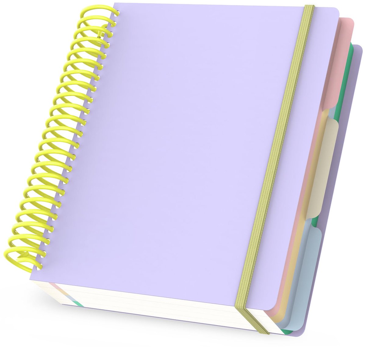 Notitieboek A5 - Gelinieerd Papier Kladblok 18.5x20cm - 240 Pagina's Paars Wirebound Notitieboek A5-90GSM Gelijnd College Notitieboek
