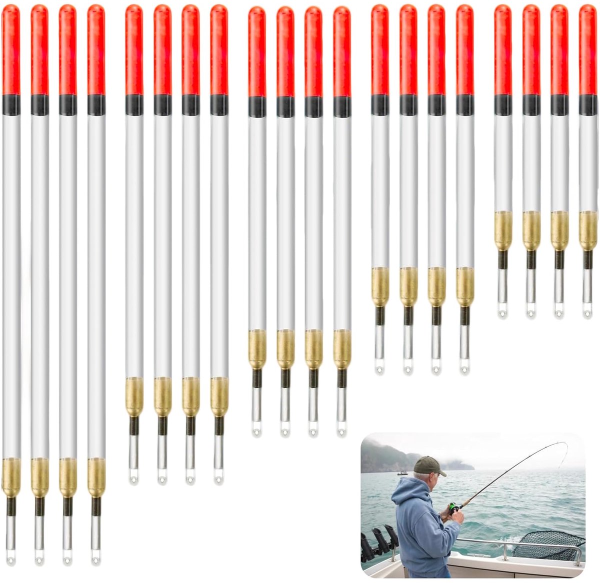 Dobbers, hengeldobbers, zwemmervissen, dobbers, visdobbers, hengeldobbers, hengelaccessoires, dobbers, met loodlijn, vislijn en haak voor vredesvissen, forel, paling