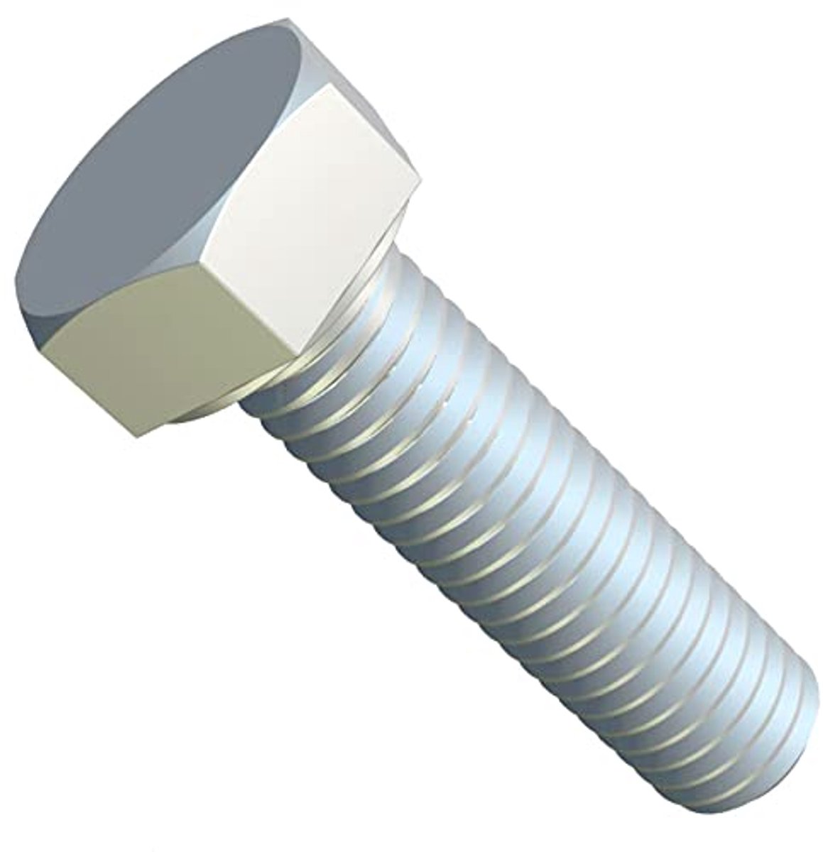 Zeskantbouten, dopschroeven metrische Geschikt voor metalen constructiewerk, automobielmachines, doe-het-zelf verzinkt staal Class 8.8 DIN933 12mm x 45mm (Pack of 5)