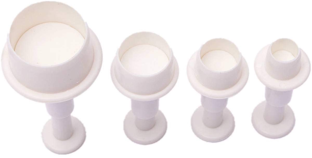 Fondant Cutters Set, Fondant Cutters Plunjer voor Cake Decorated, Biscuit Cookies Mold Cutter Plunjer Fondant Suiker ambachtelijke Icing Decorating (Pack van 4 stuks)
