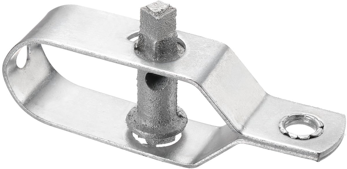 1 stuk draadspanner, verzinkt, draadhek, spanner, hekspanner, lengte 90 mm, spankabel, omheining, hekwerk, omheining van gaas, omheining voor wilgenhek, tuin, bosbouw, waslijn, zilver