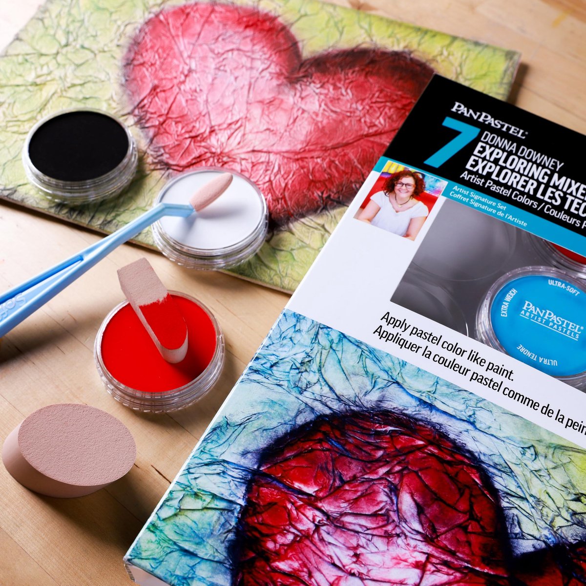 SnelShoppen - Panpastel Ontdek Mix Media Set met Donna Downey - Creatieve Kunstbenodigdheden voor Schilderen, Tekenen en Hobby - 10 Kleurvariaties - I