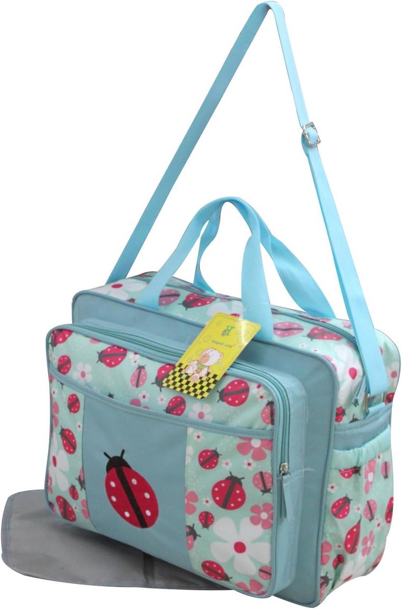 Verzorgingstas - Luiertas set - Baby uitstapjes - Waterafstotend materiaal - 40 x 30 x 20 cm - Blauw