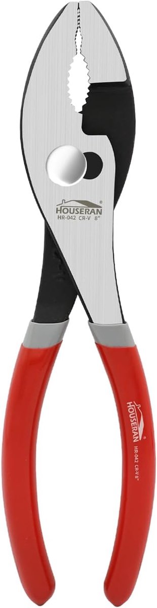 SnelShoppen - 8-Inch Verstelbare Combinatietang, Cr-V Grip Pliers met Antislip Handgreep en Ruw Beeld voor Loodgieterswerk, Auto en Zware Industrie