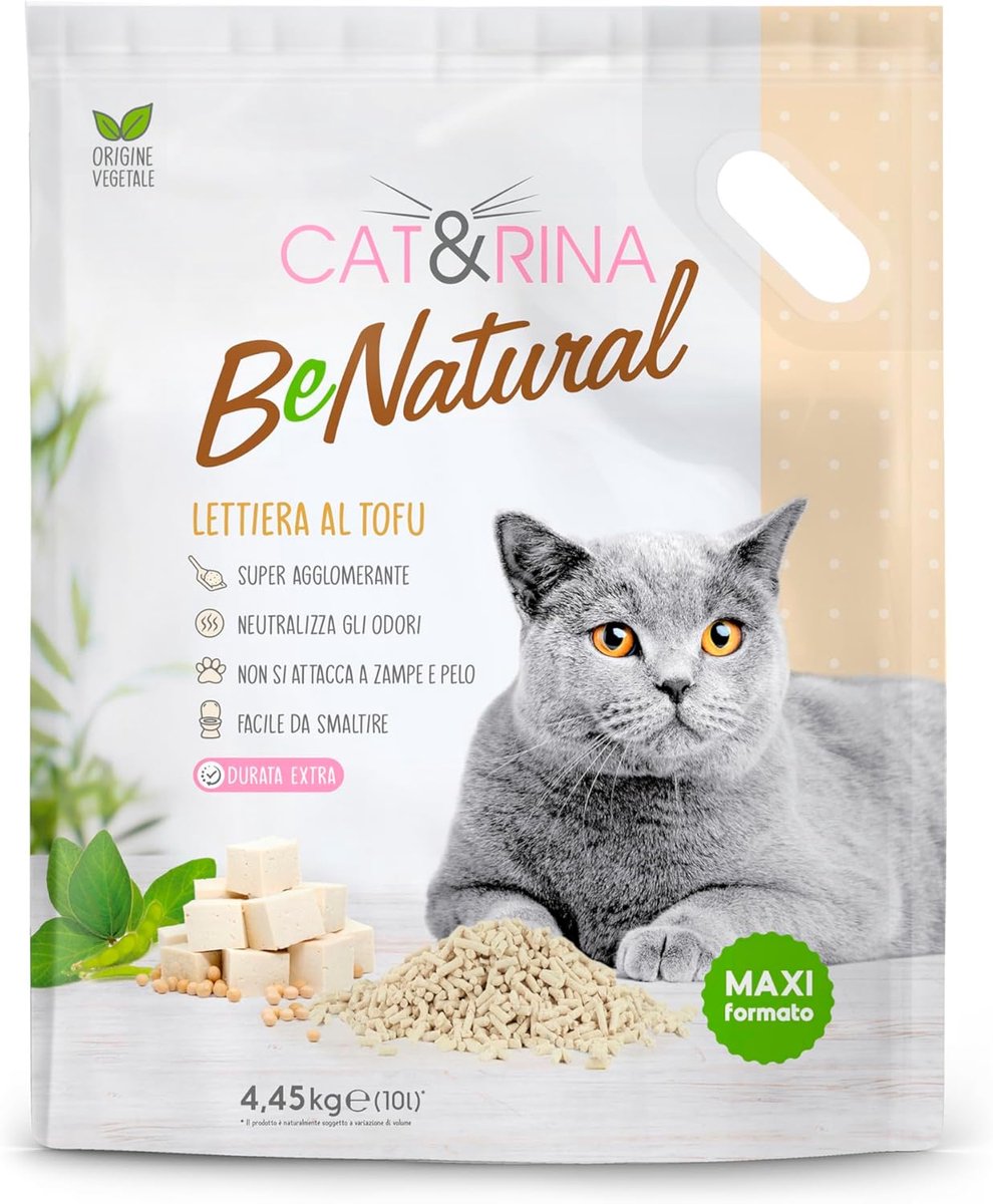 Thijox - Tofu Kattenbakvulling 10L - Plantaardig Klorend, Geurloos en Natuurlijke Kattenbakvulling - Geschikt voor 60 Dagen Gebruik - Maxi-formaat voo