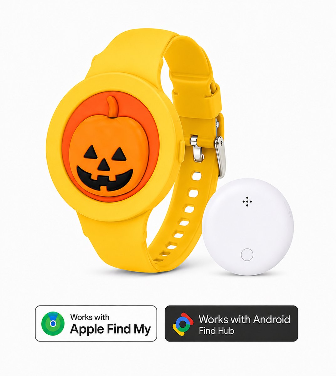 Kinderhorloge - gps armband – werkt met Android Find My Hub - Kinderhorloge met gps - Bluetooth Tracker – Kinderhorloge jongen - Kinderhorloge meisje - Waterdicht – Inclusief tracker - Met geluidssignaal