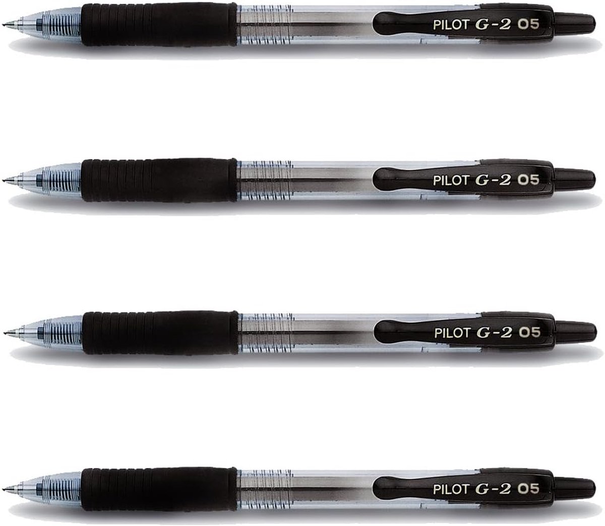 Thijox - Pilot G2 Gelpennen Set van 4 Stuks - Zwarte Penpunt 0,3 mm - Ideaal voor Thuis, Kantoor, School en Creatieve Projecten