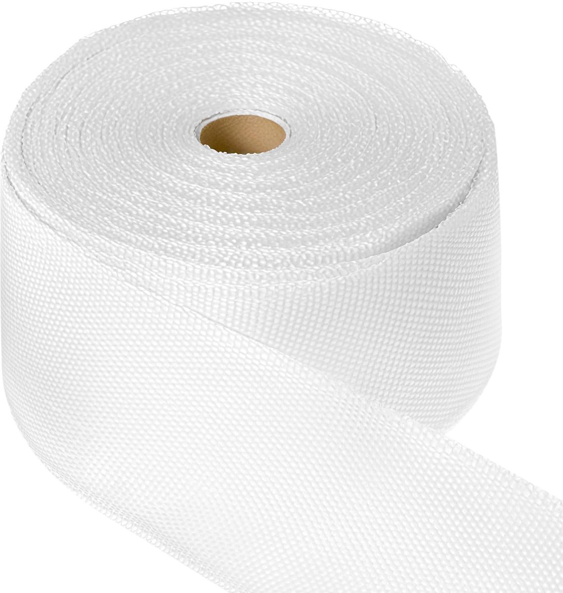 SnelShoppen - 30m x 50mm Hoge Temperatuur Bestendige Glasvezeltape, Waterproof Isolatie Tape, Vlamvertragend, Voor Reparaties en Bescherming
