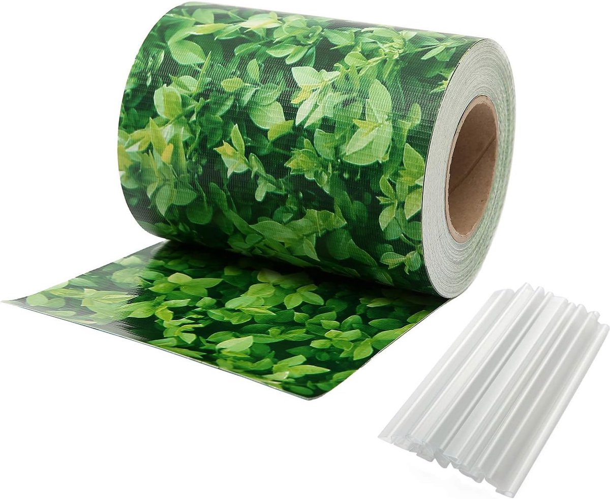 SnelShoppen - PVC Privacy Film Tuin Schutting Bescherming - 35m x 19cm - 450gsm Dubbelzijdig - 20 Fixing Clips - UV-bestendig, Waterdicht, Windproof
