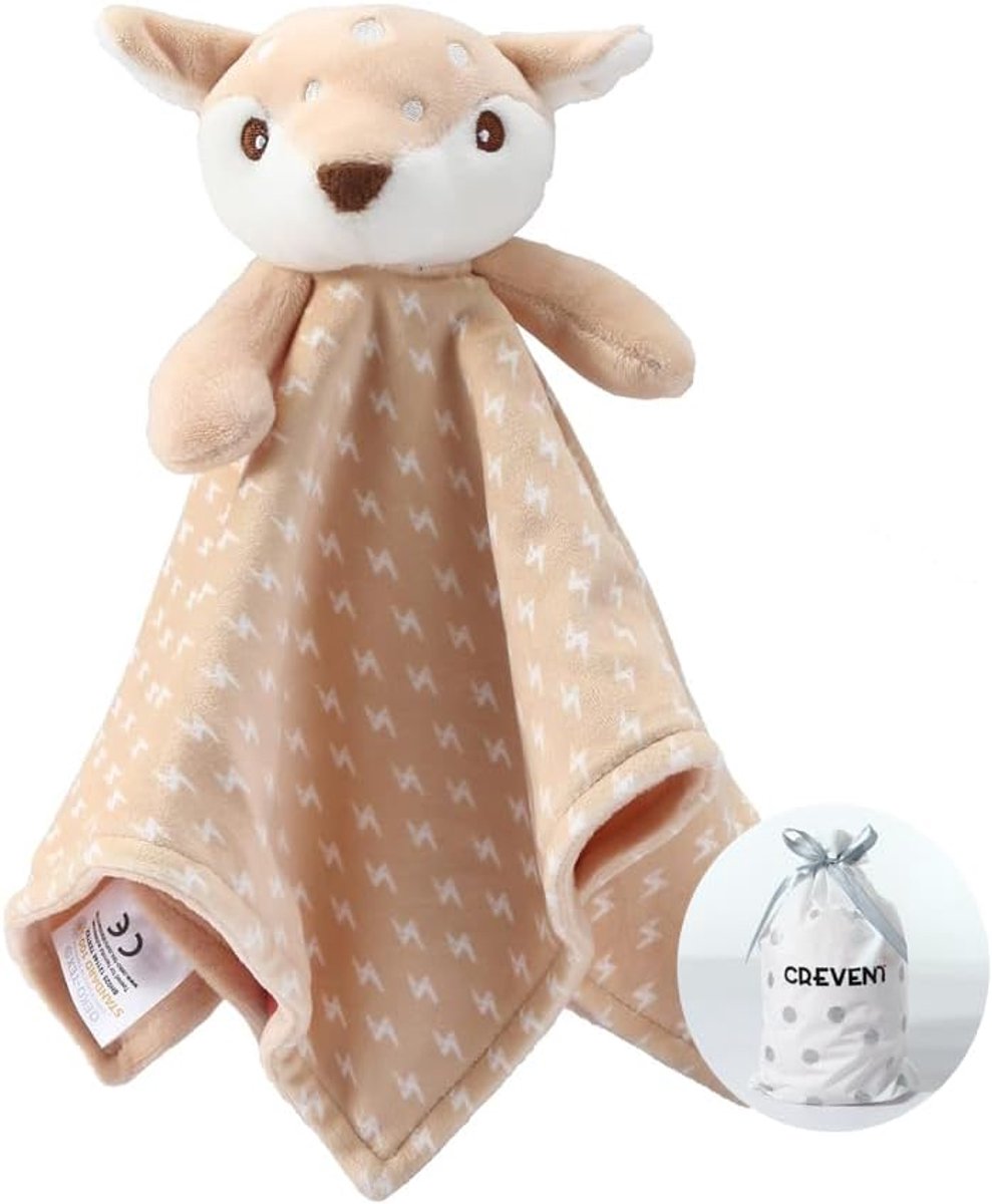 SnelShoppen - Cozy Plush Baby Cuddly Blanket 34x34cm - Fleece Lovey voor Baby Jongens en Meisjes - Perfect Cadeau voor Verjaardagen, Kerst en Babyshow