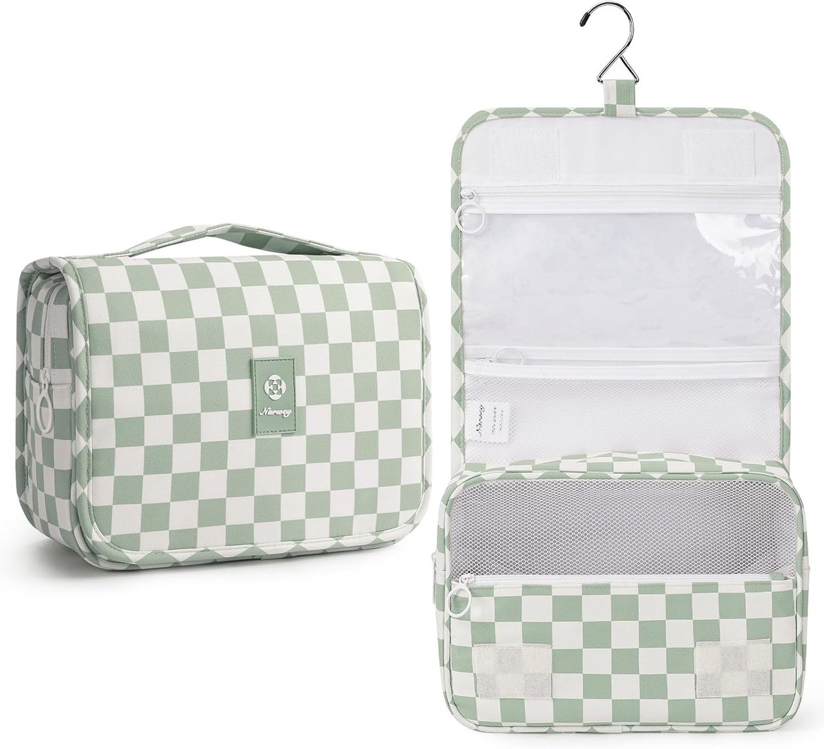 SnelShoppen - Toilettas Reistas Dames en Heren - Compacte Make-up Organizer met Opbergvakken voor Weekend Trip, Gym, Zakenreis - 24x19.5x9 cm - Ideaal