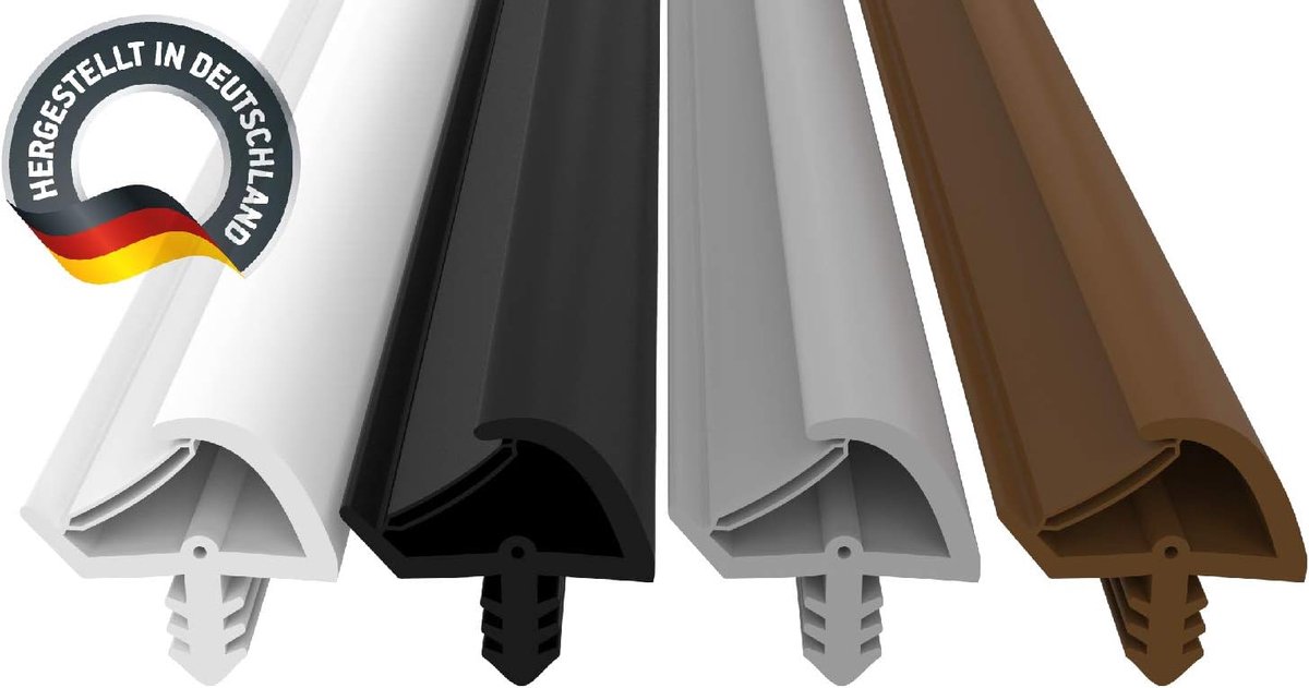 Deurafdichting grijs 5m - 3mm groefbreedte / 7mm groefdiepte / 12mm vouwbreedte