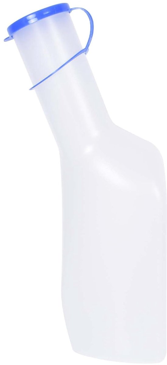 SnelShoppen - Urinefles voor Mannen met Sluiting, 1000ml PP Urinefles, Bedfles voor Mannen van Stevig Kunststof, Draagbare Urineflessen voor Reizen, N