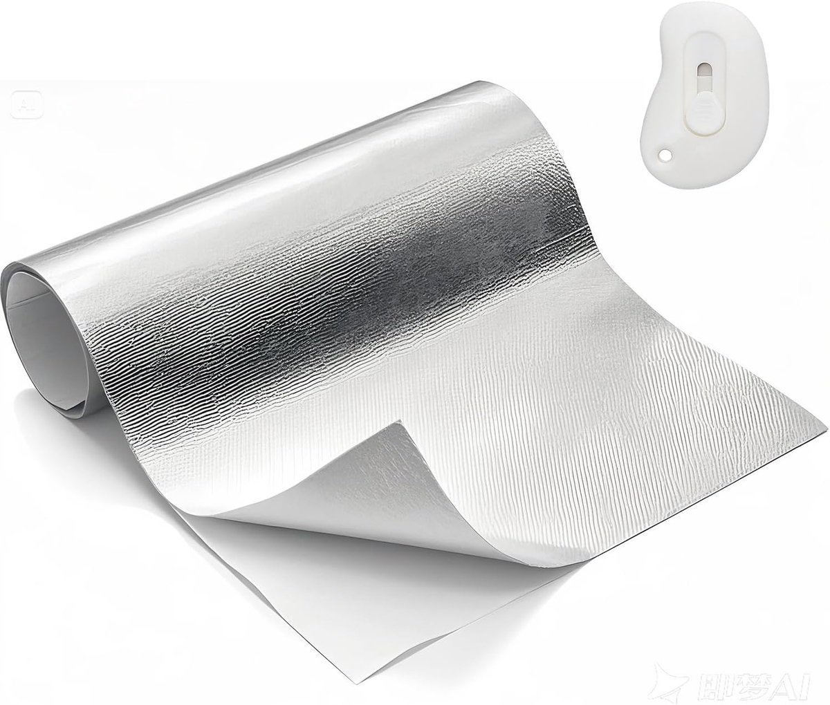 SnelShoppen - Zelfklevende Isolatiefilm Aluminium Folie - Hoogwaardige Warmte-isolatie - 30 x 300 cm - Ideaal voor Ramen, Auto Radiator, Huishoudelijk