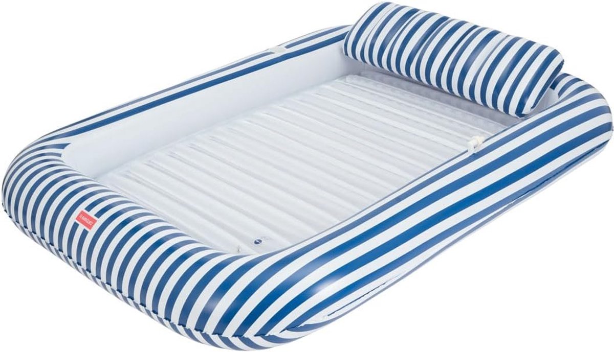 SnelShoppen - Airbed, Tanning Pool met Sprinkler, Inclusief Bekerhouder, Duurzaam PVC, Extra Groot, Verwijderbaar Kussen, Perfect voor Zwembad, Strand