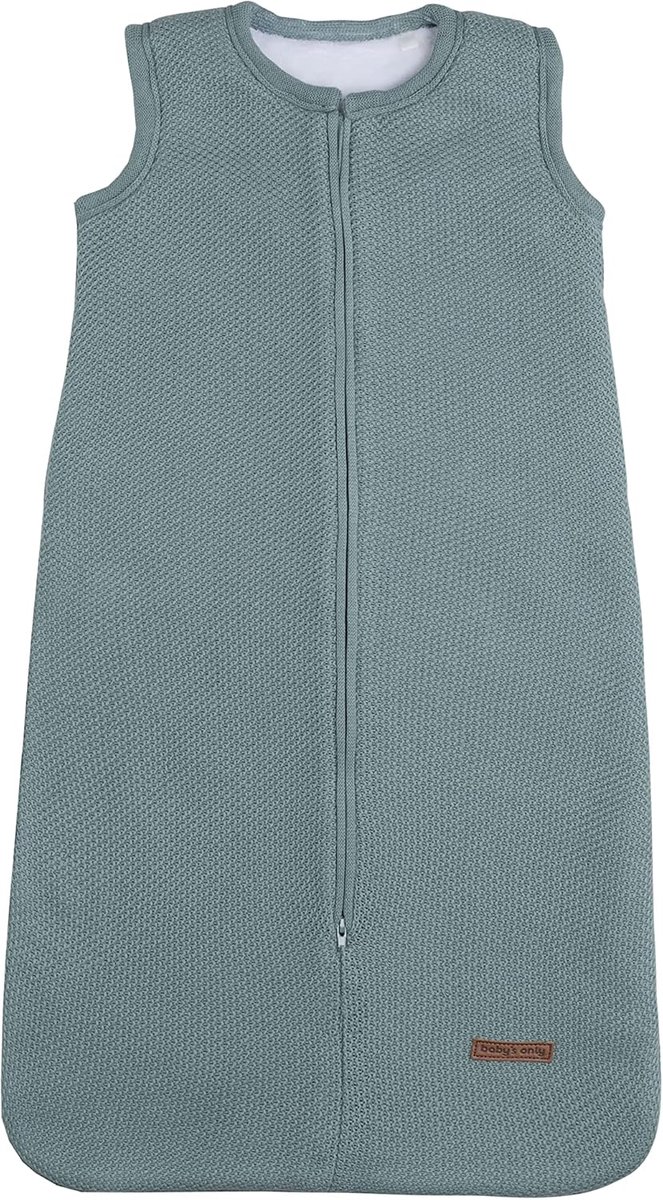 SnelShoppen - Baby Slaapzak Teddy Classic, Stonegreen - Ademend, Warm & Veilig voor Baby's - Perfect voor Thuis & Reis - 0-6 Maanden