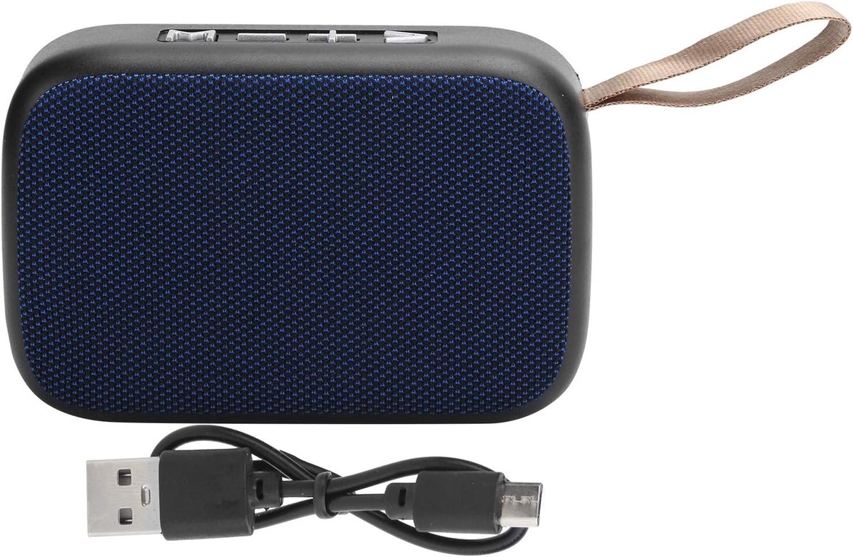SnelShoppen - Mini Bluetooth-luidsprekers Draadloze Stereo Draagbare USB-Minigele luidsprekers met FM-Radio en Subwoofer voor Douche, Kamer, Fiets, Au