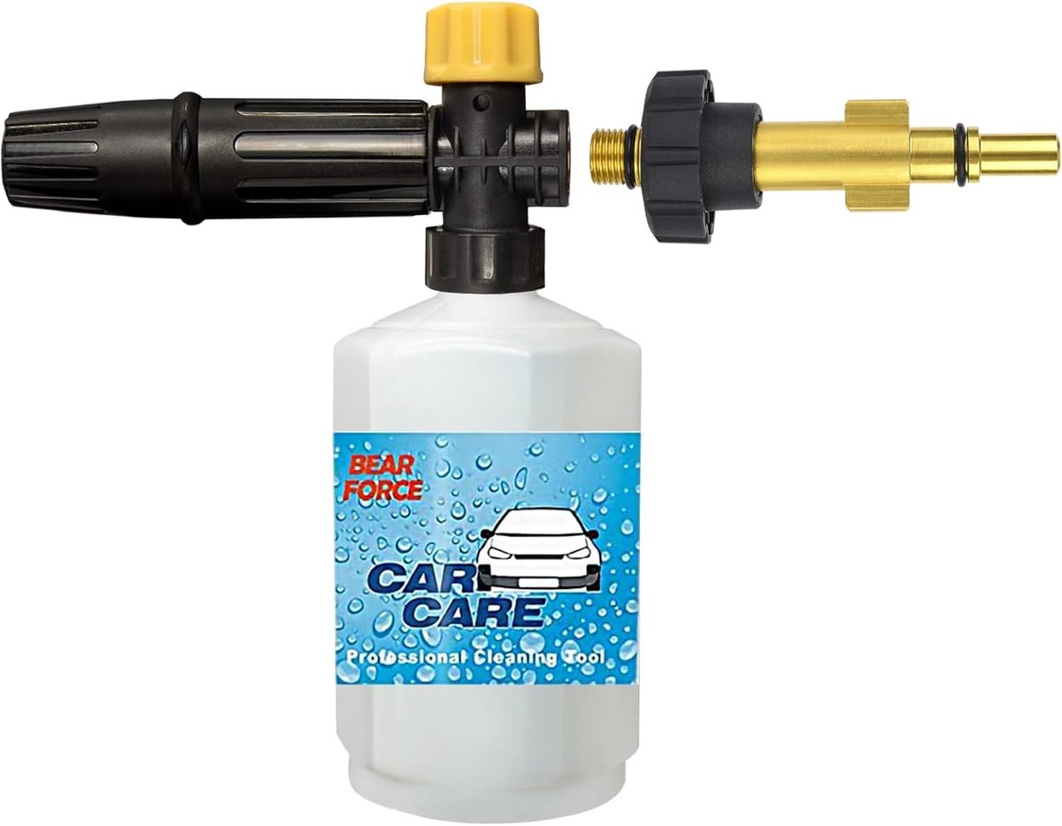 SnelShoppen - Snow Foam Lance Foam Gun Nozzle voor Drukreiniger - Hoogwaardige Auto Was Schuim Sprayer voor Dikke Schuimlaag - Lichtgewicht Kunststof