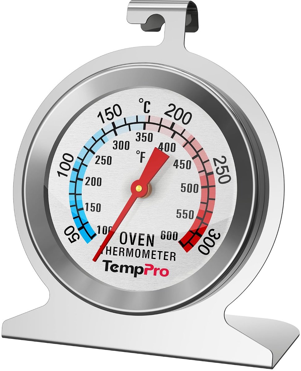 Thijox - ThermoPro Oventhermometer RVS 431 - Nauwkeurige Vleesthermometer met Gehard Glas - Voor Oven, Grill en Bakken - Afleesbare Temperatuurmeter 5