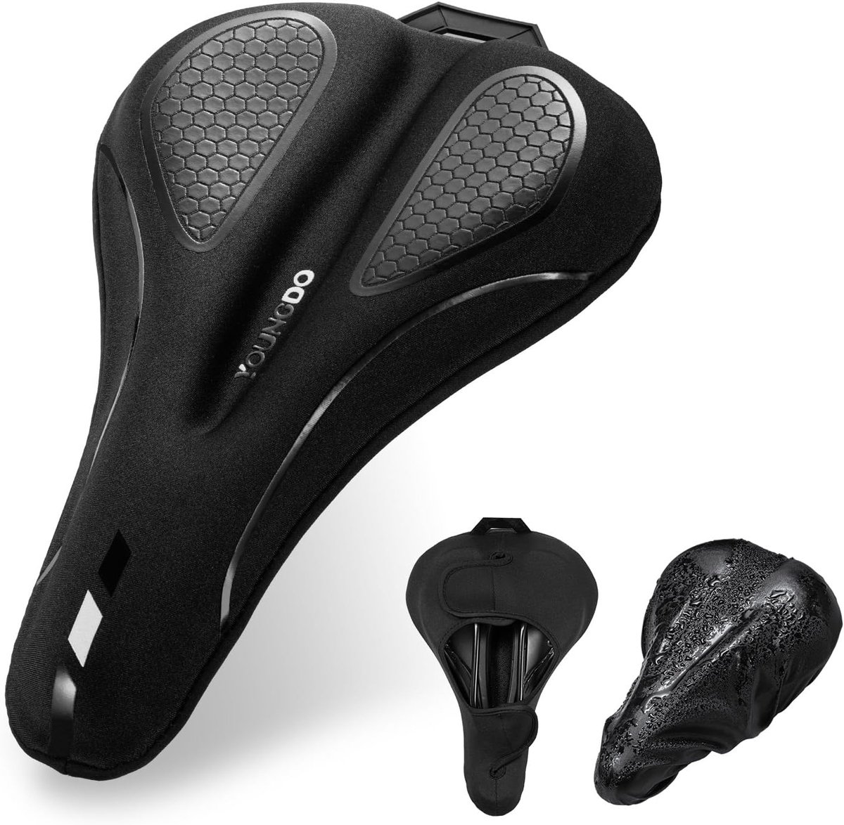 Ergonomische Zachte en Comfortabele Gel-fietszadelhoes - Waterdichte Afdekking - Geschikt voor Mountainbike, Racefiets en E-bike