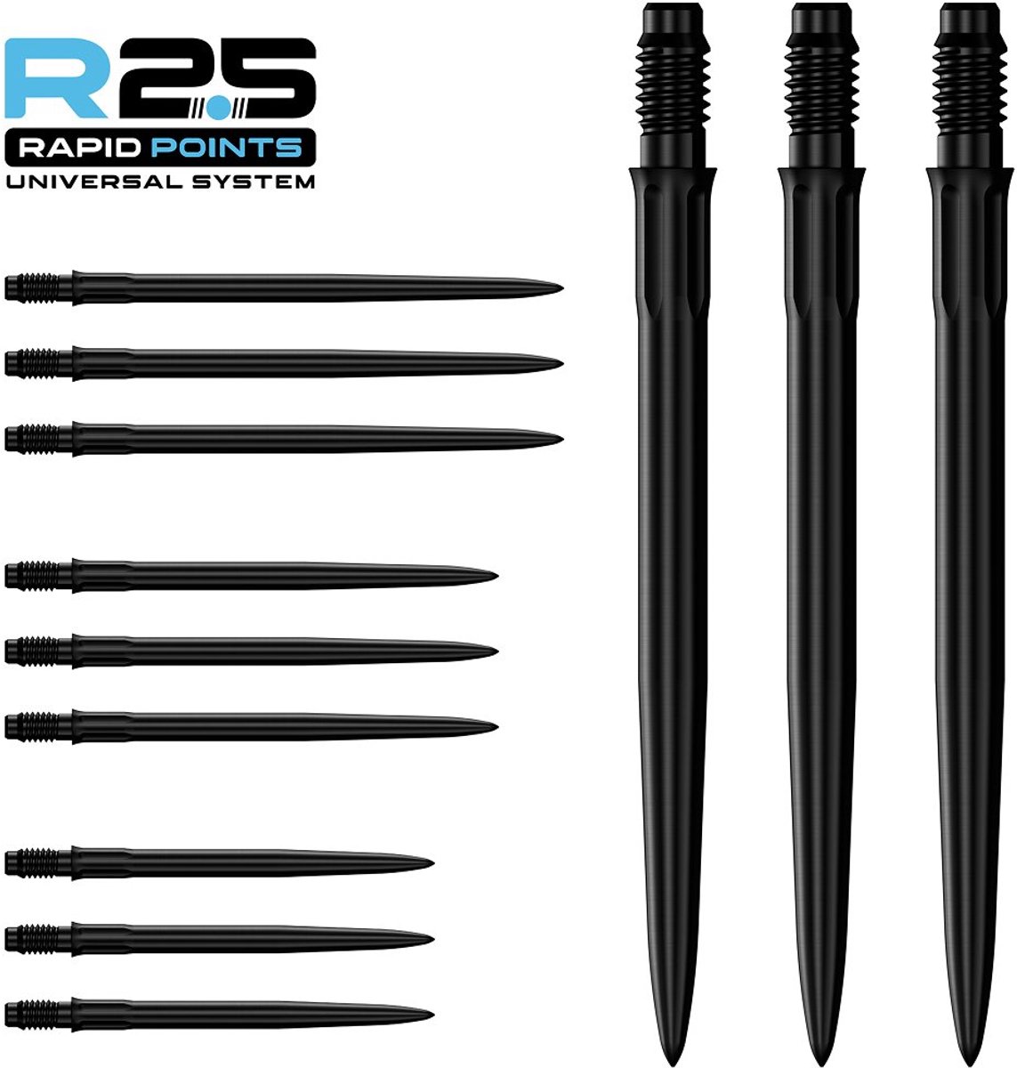 Mission R2.5 Rapid Points SM1 Black 40 mm