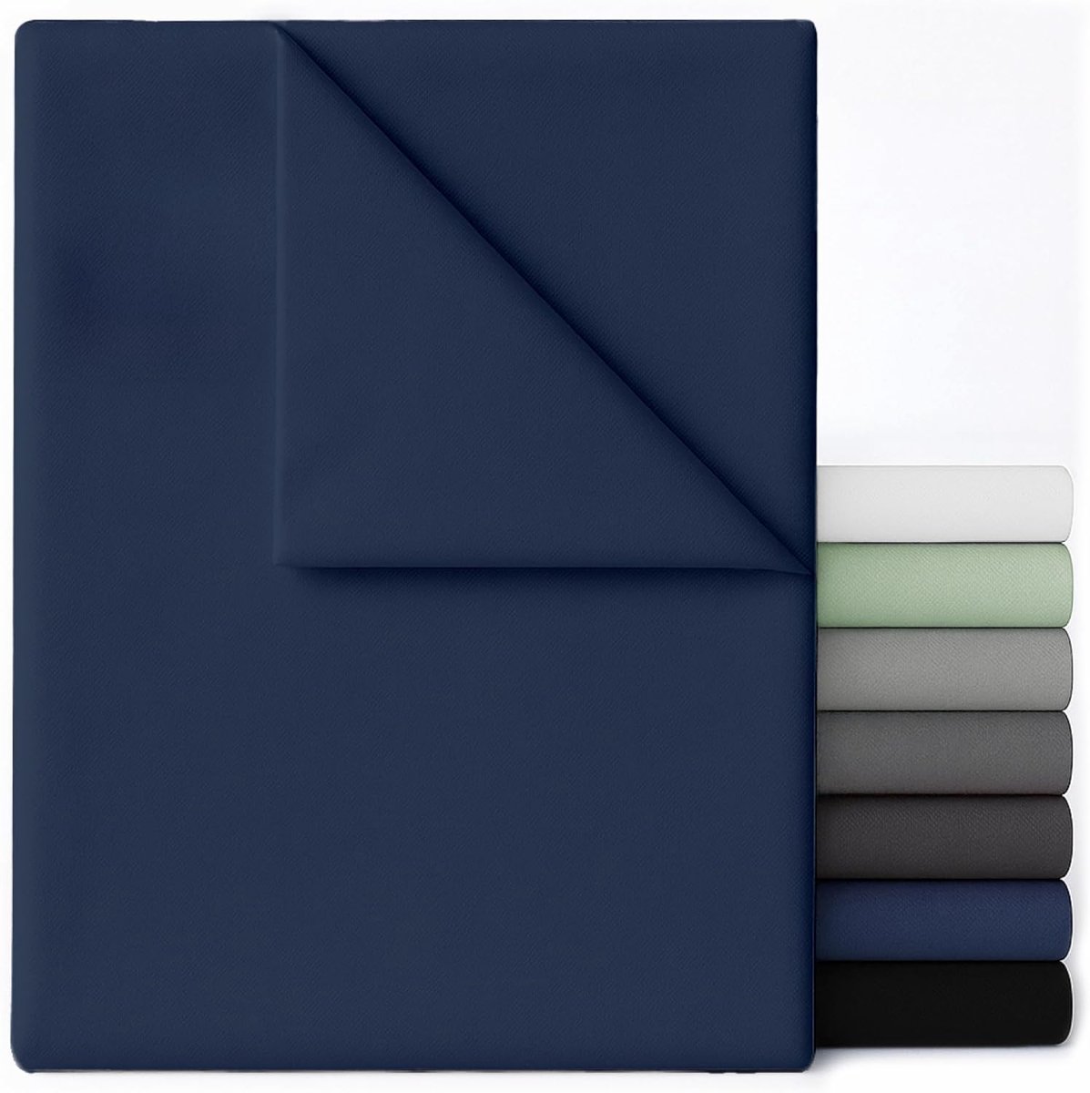 SnelShoppen - Fitted Sheet 220x270 voor 2 Personen - Donkerblauw Ultra Zacht Microfiber - Geschikt voor Dubbele Bedden 120x200/140x190 - Oeko-Tex Gece