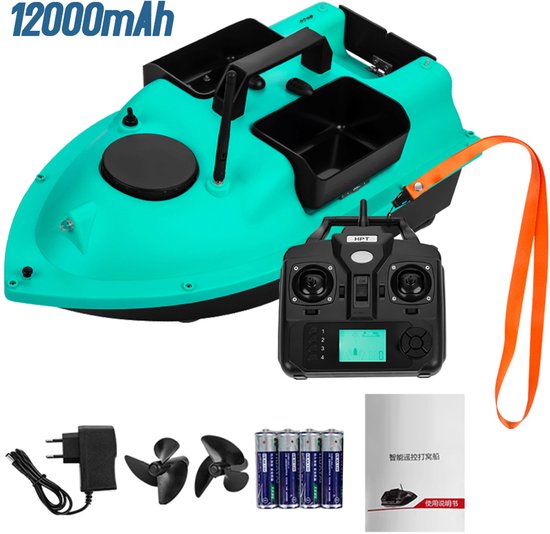 GPS Voerboot - RC Bait Boat met 12000mAh Accu - 40 Waypoints - 3 Voerbakken - Automatische Terugkeer voor Karpervissen — afbeelding 2