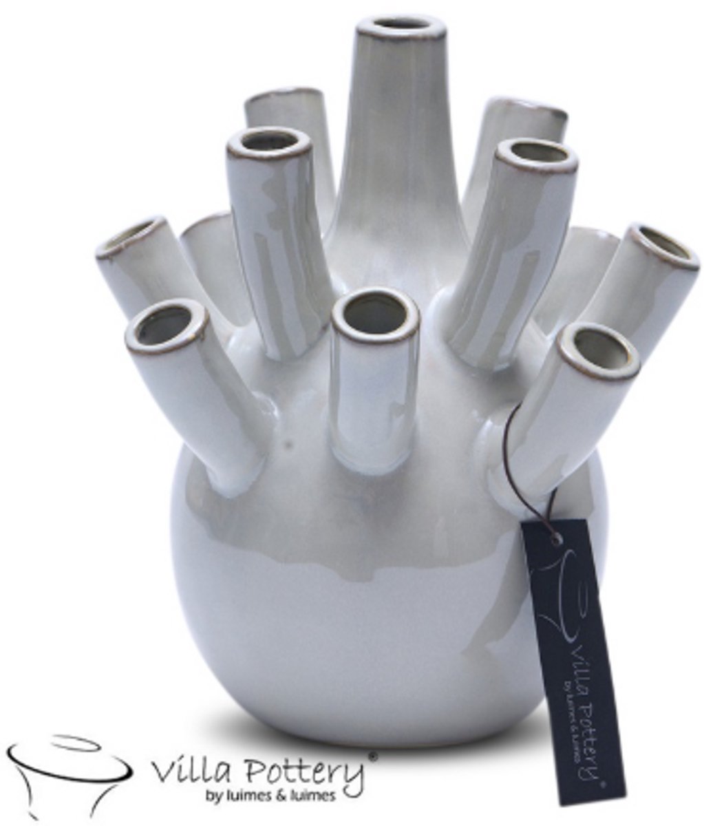 Vaas - Villa Pottery - Woondecoratie - Keramiek - Decoratie - Voorjaarscollectie - Waterdicht - Pinokkio 1_2 Grey