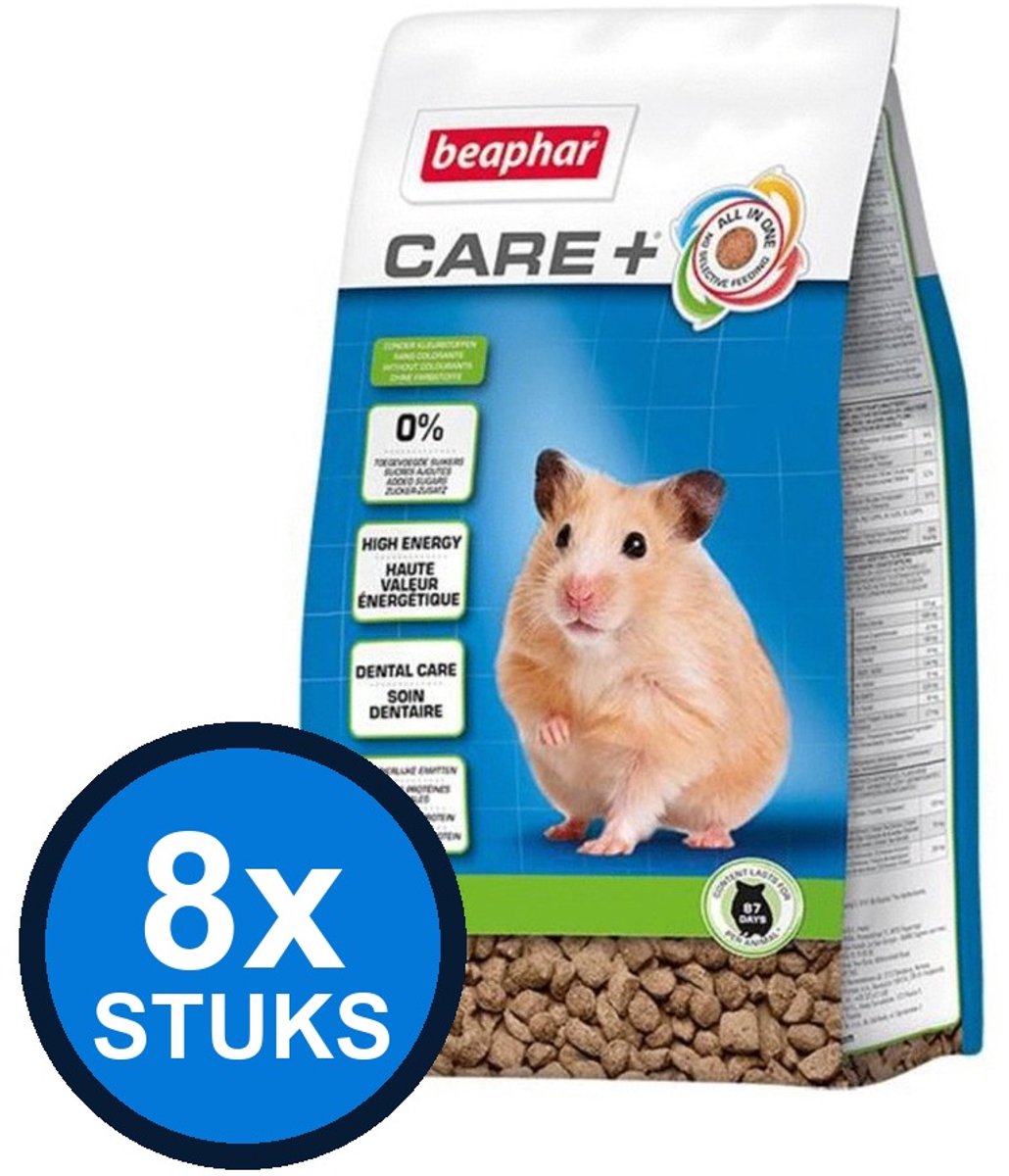 8x Beaphar - Care+ hamster 700gr - Knaagdierenvoer - 700 g