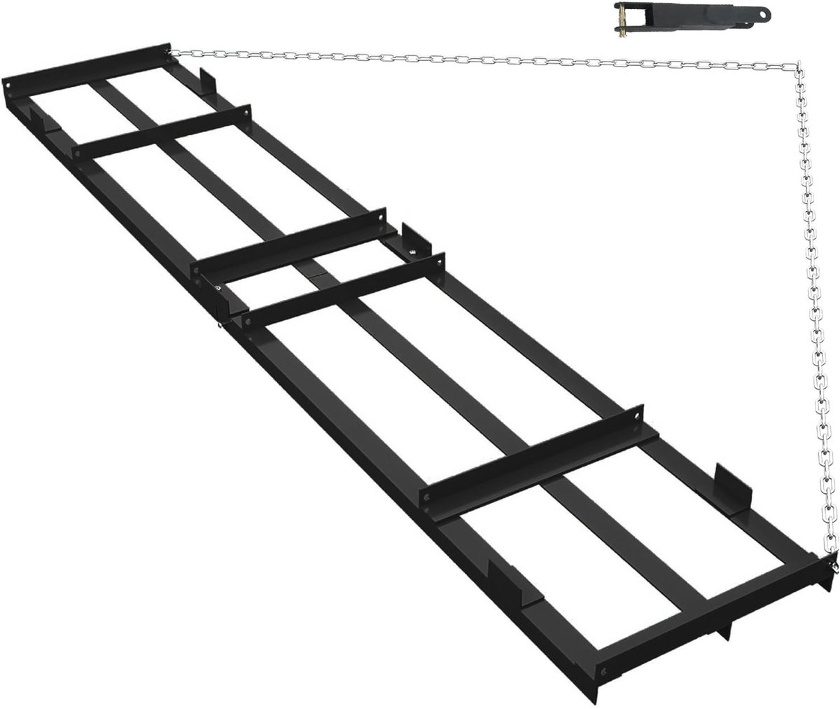 Gazonrakel - Nivelleringshark - Voor ATV, UTV en Tractor - Zwart - 122x50.8cm