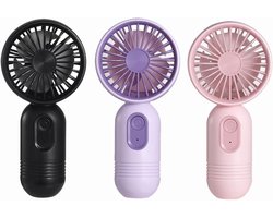 Ventilatoren - Mini draagbare ventilator 3-pack - met 3 snelheden en USB-oplaadbare wimperventilator voor stijlvolle meisjes, kinderen, vrouwen, mannen, kantoor