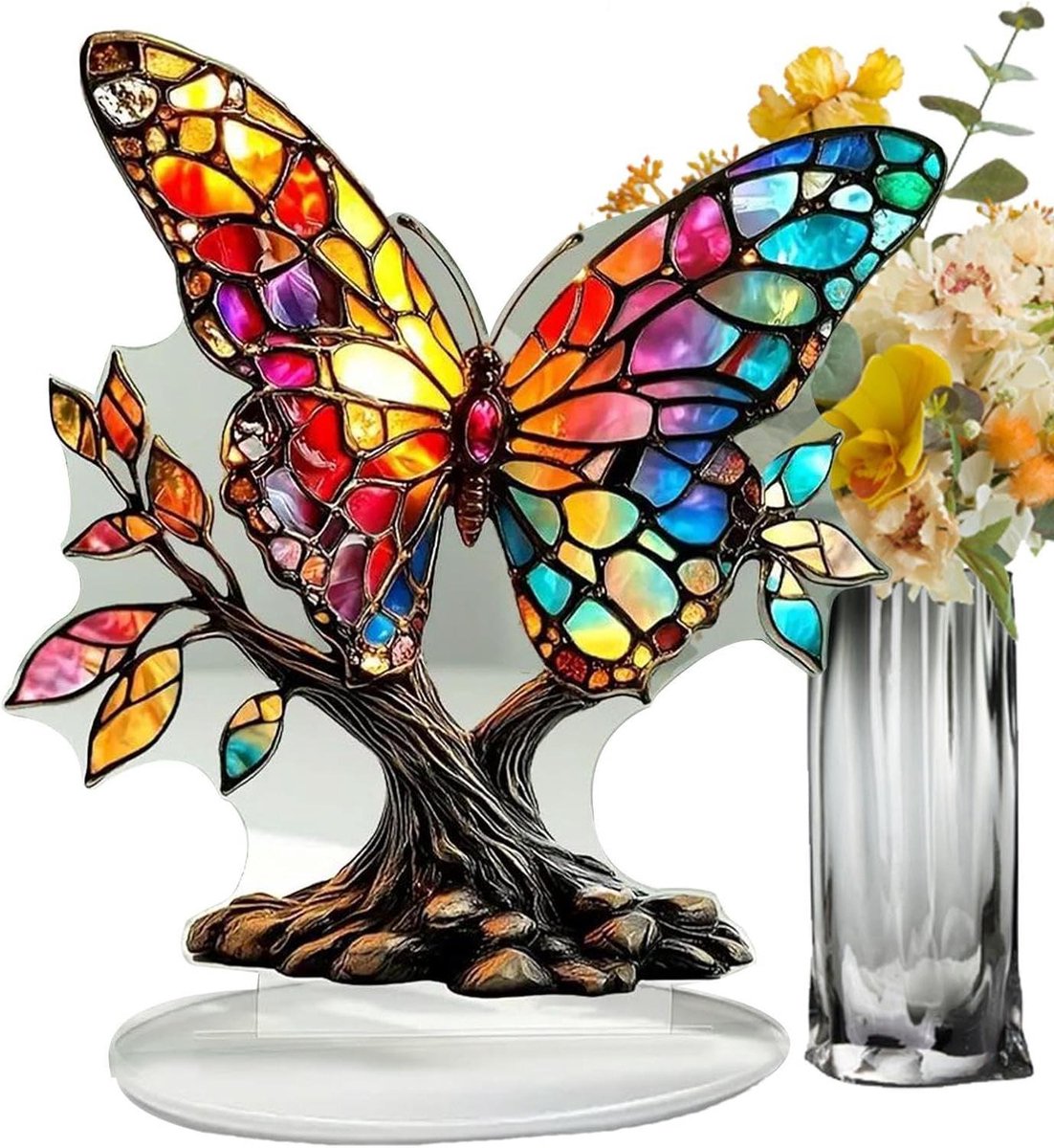 Bureau Figuurtjes - Acryl Decoratie - Woonkamer Versieren - Zachtegloed Acryl - 15 cm Breed - A