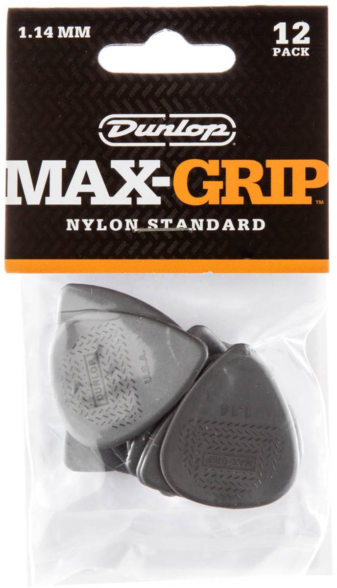 Nylon Max Grip plektrums 1.14 standaard Player Set, 12 st.