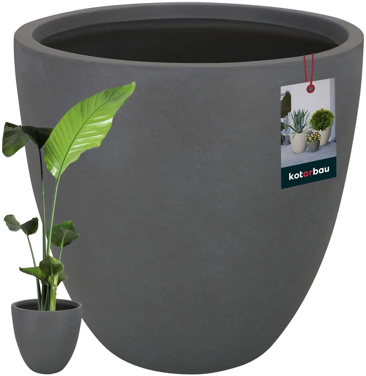 KOTARBAU Bloempot, Plantenpot, Bloempot voor Kamerplanten ⌀ 46 cm