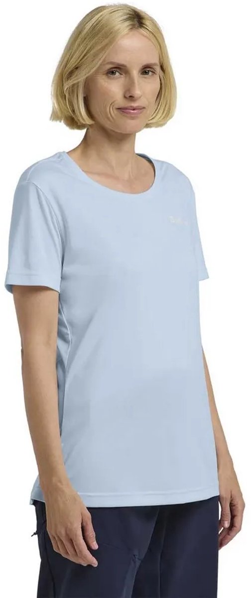 Jack Wolfskin Tech T-shirt Met Korte Mouwen Blauw XS Vrouw