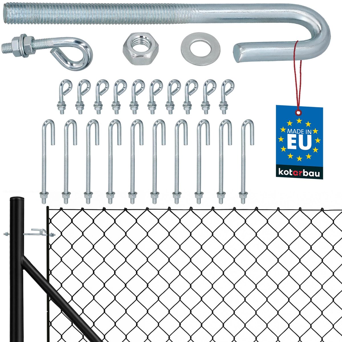 KOTARBAU 10 Stuks Draadspanner M10, Kabelspanner, Spanner van Verzinkt Staal