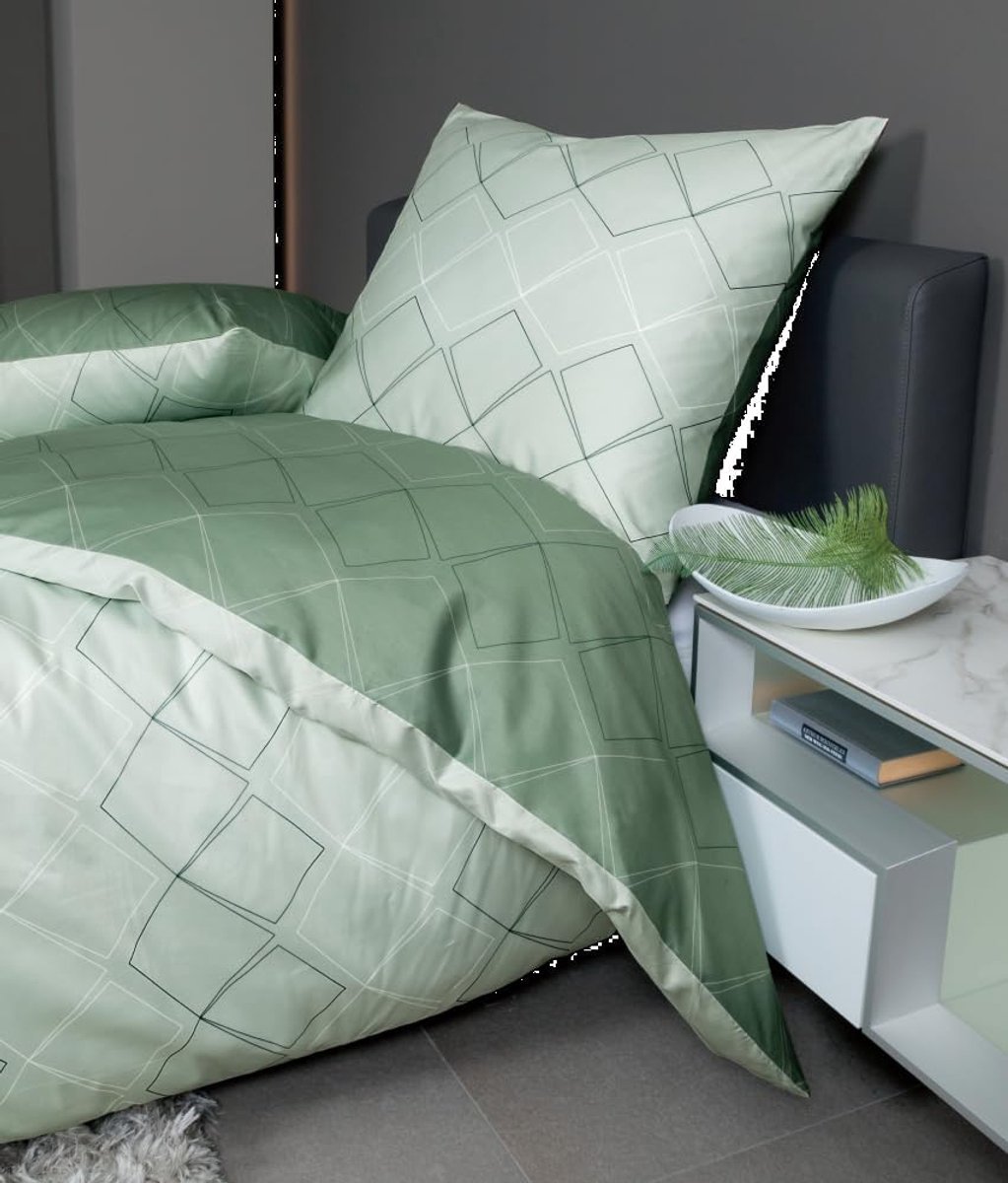 SnelShoppen - Luxe Mako Satin Dekbedovertrek 240 x 220 cm met 2 Kussenslopen 80 x 80 cm - 100% Katoen - Hoogwaardige Rits - Wasbaar tot 60 graden - Id