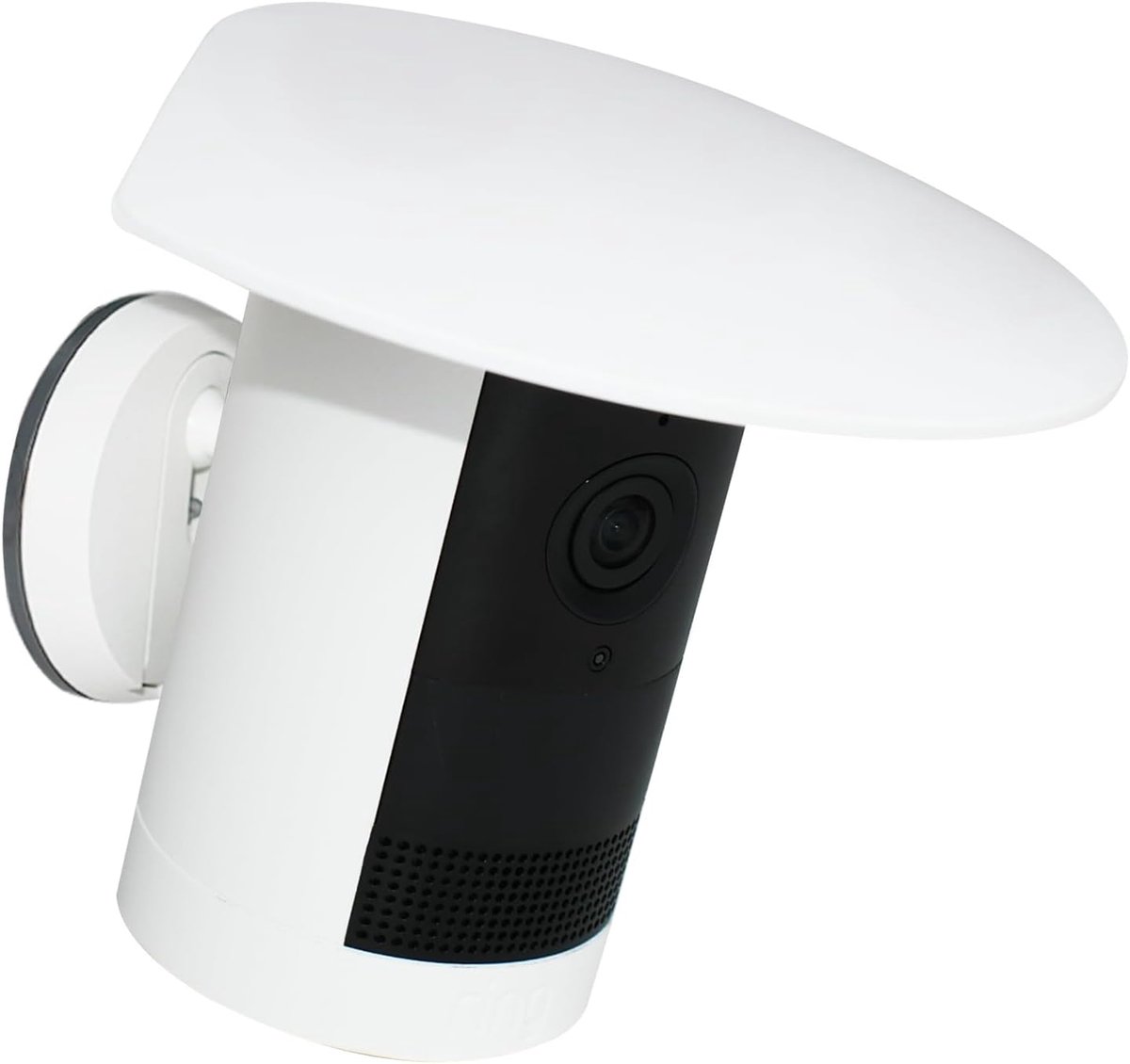 SnelShoppen - Solar Rain Shield Cover voor Ring Outdoor Cam Plus - UV Bestendige Weerbestendige Camera Scherm Cover - Eenvoudige Installatie - Wit