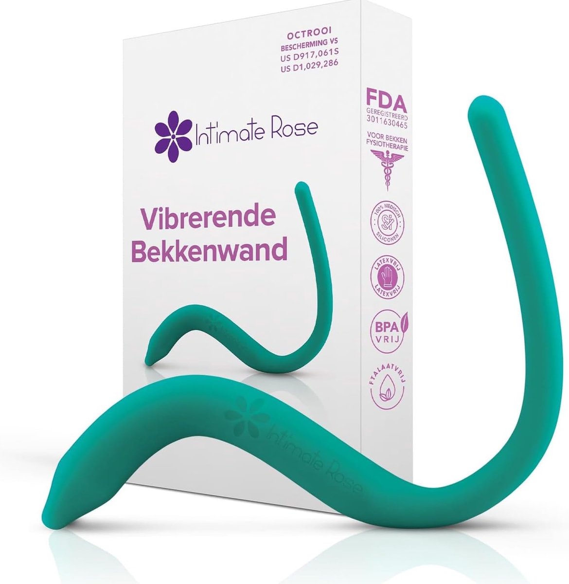 SnelShoppen - Pelvic Rod met Vibratie voor Spierpijnverlichting - Silicone Trigger Point Therapie voor Mannen en Vrouwen - 10 Vibratiemodi, Ergonomisc