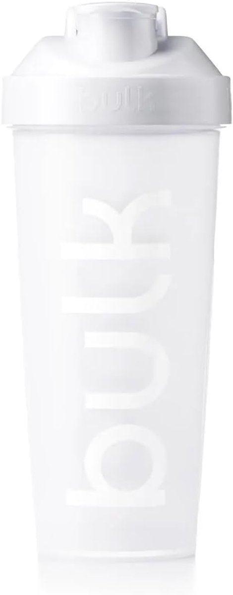 SnelShoppen - Bulk Iconic Shaker 750 ml - Zwart Metallic, Lekvrij, BPA-vrij, RVS Mixbal voor Eiwitshakes, Transparant Vulniveau, Vaatwasserbestendig