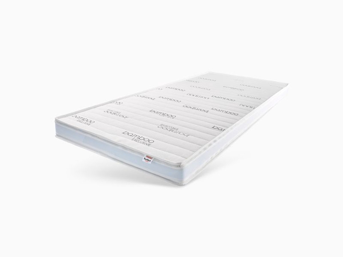 Bestrest Bedden 140x200 Topper - HR55 Koudschuim - Topdekmatras - Matrastopper - Veerkrachtig - Ondersteunend - Afneembaar hoes - Bamboo Hoes - Hotelkwaliteit - 12cm Topper Wit