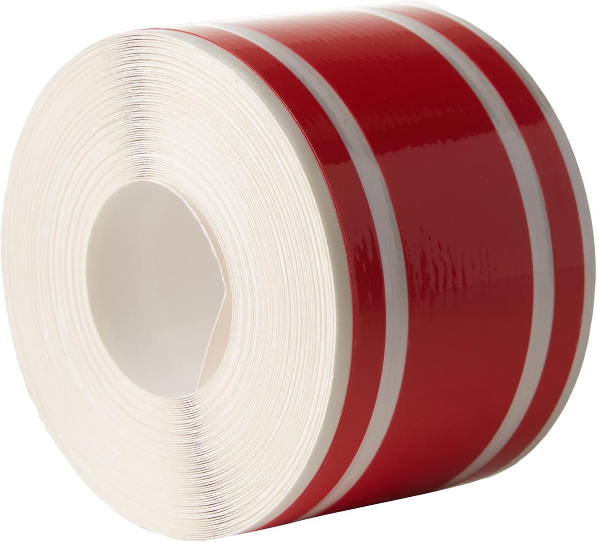 SnelShoppen - 4R Trimming Stripes Adhesive Strips voor Auto's, Motoren, Fietsen - Rode Decoratieve Band - 50mm x 10m - Duurzaam en Thermoformbaar voor