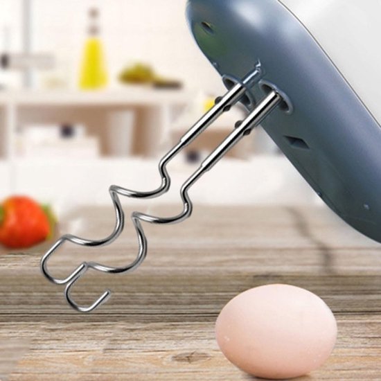 Thijox - Langdurige Kloppers voor Handmixers - Vervangingsset van 2 Roestvrijstalen Turbo Kloppers voor Beach Handmixers (17,5/21,5/18 cm) voor Keuken — afbeelding 4