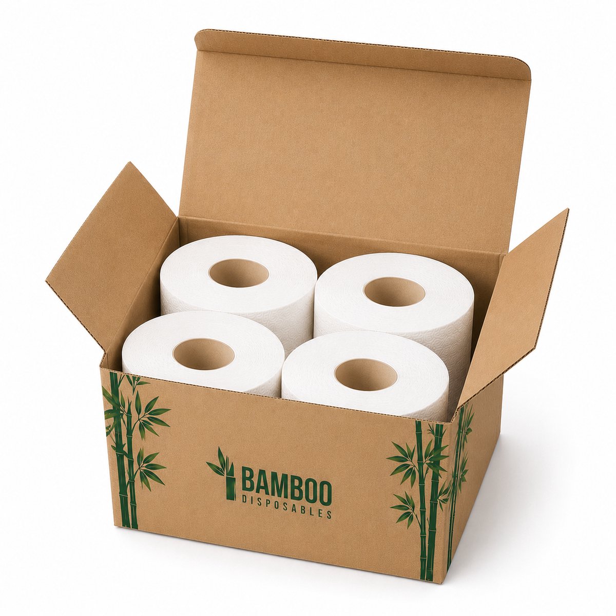4 SuperRollen - Premium 3-laags Bamboe Toiletpapier - 250 vellen per rol - TESTPAKKET - FSC100% BOOMVRIJ